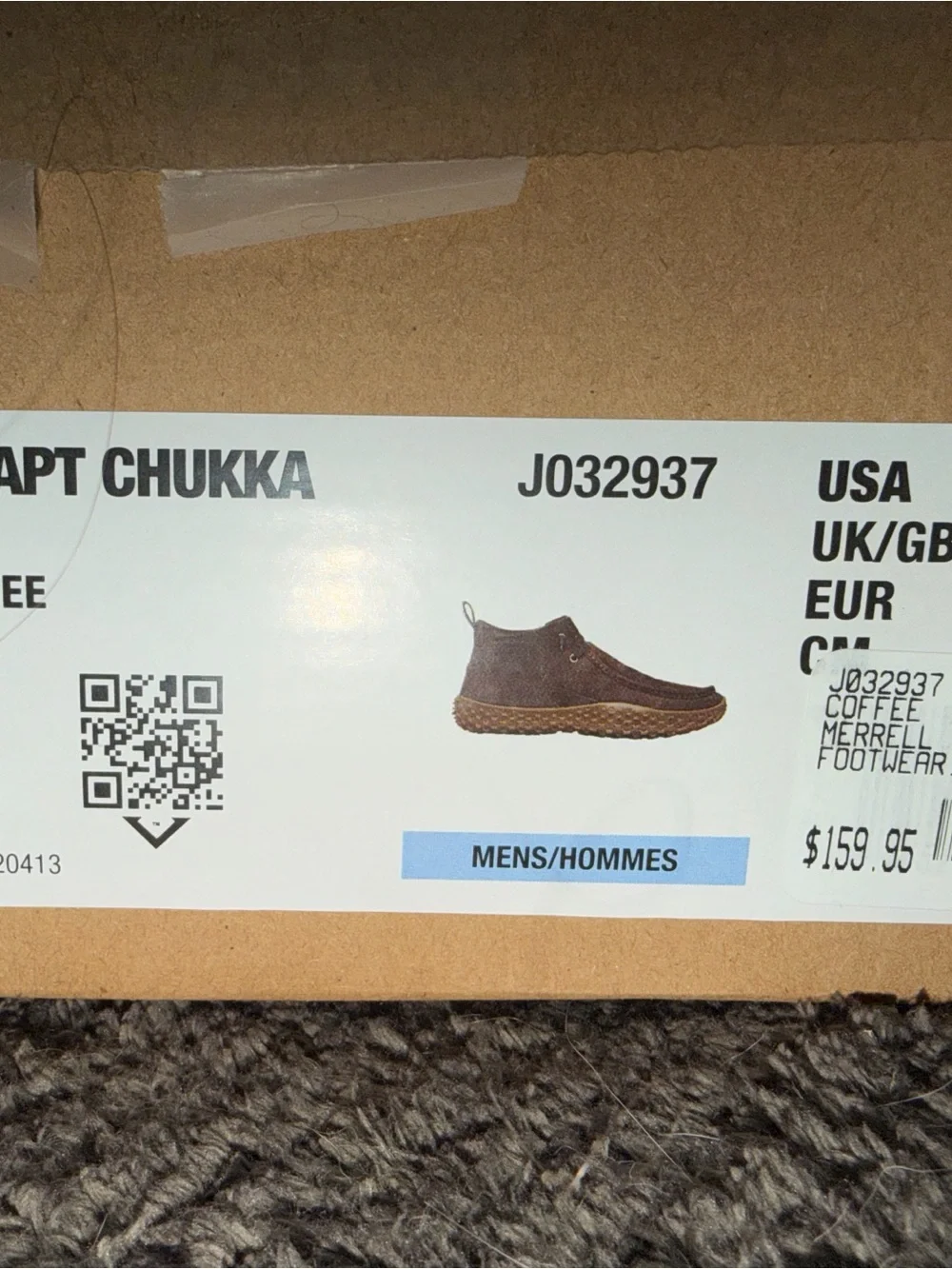Merrell Men's Chukka Boots 9.5